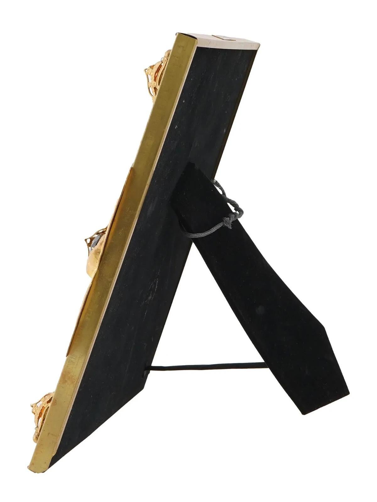Relief Adler Design vergoldetes Messing Bilderrahmen (Zentralamerikanisch) im Angebot