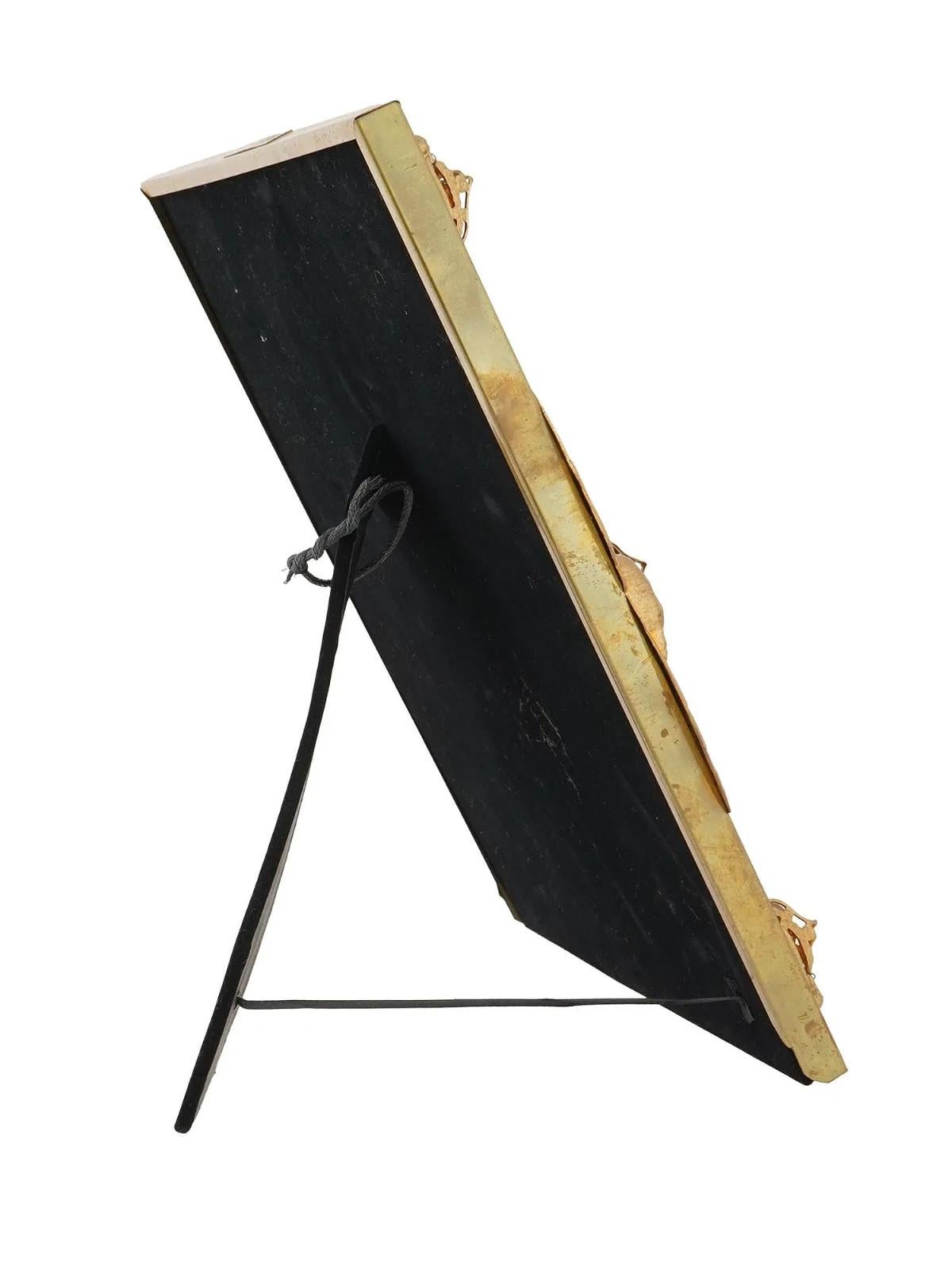 Relief Adler Design vergoldetes Messing Bilderrahmen (19. Jahrhundert) im Angebot