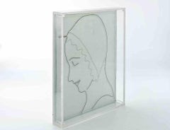 Relief Glass "Madonna Profile" by Roberto De Francisci, 2020