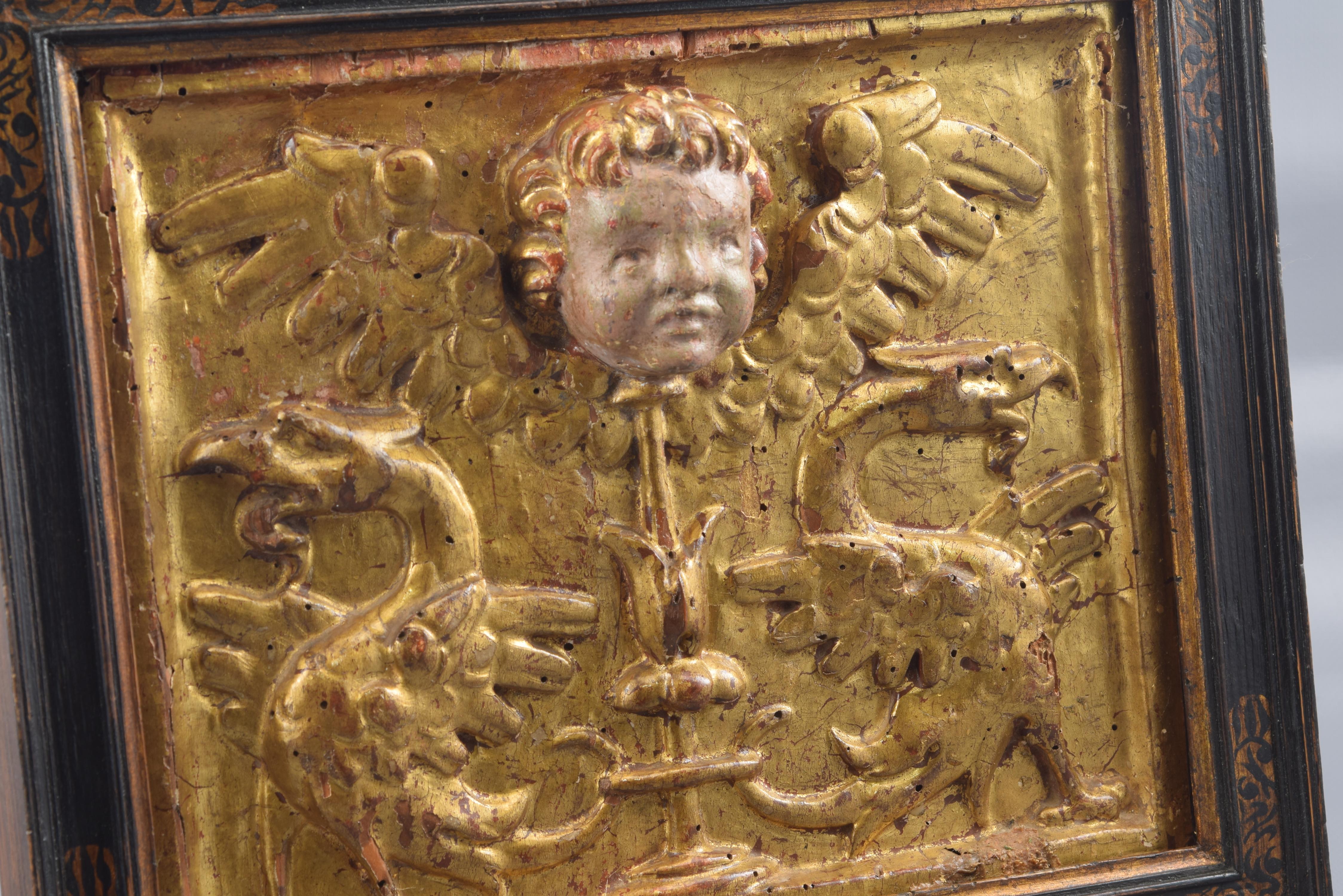 Renaissance Relief, Grotesque or Candelieri, Wood, 16th Century For Sale