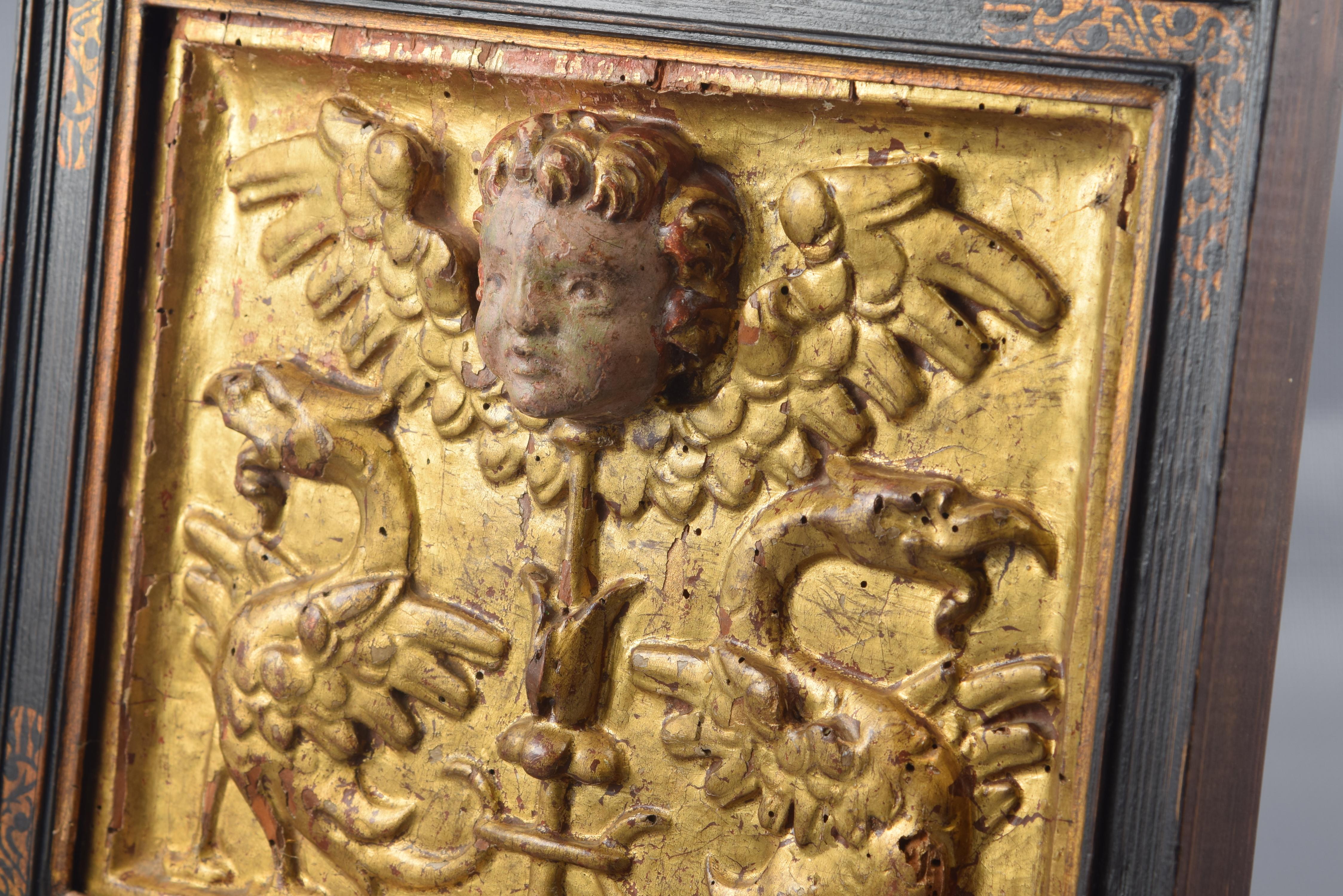 Relief:: Groteske oder Candelieri:: Holz:: 16. Jahrhundert (Handgefertigt) im Angebot