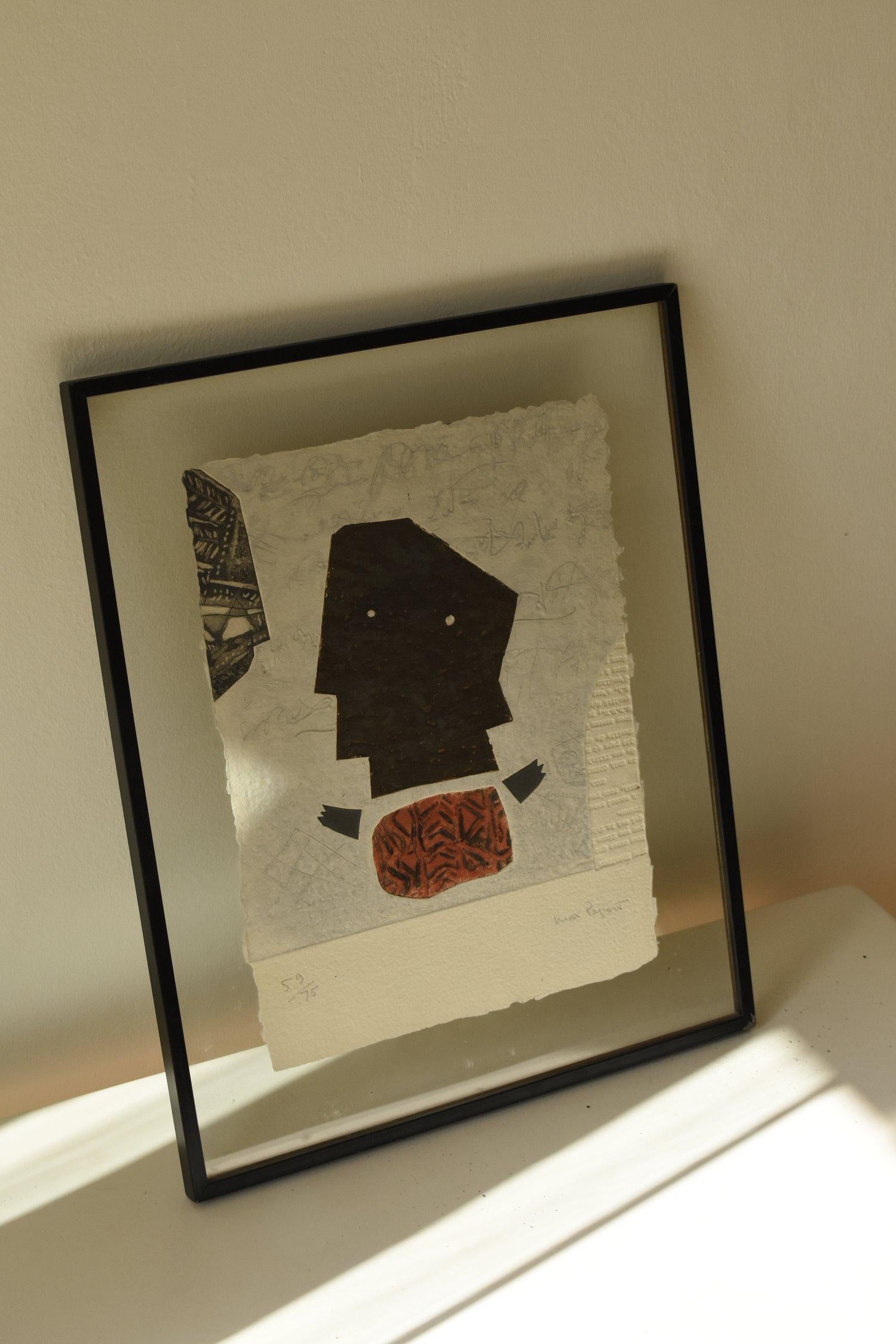 Relief lithograph “Script Girl” 
Carborundum engraving
Éditions B. Roulland

Measurements
28 X 37 (H) cm.

Details
Signed by artist in the right 
Numbered 59/75

Provenance                                                                             