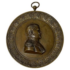 Portraits en relief de Napoléon Bonaparte en bronze du XIXe siècle
