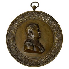 Ritratti in rilievo di Napoleone Bonaparte in bronzo del XIX secolo