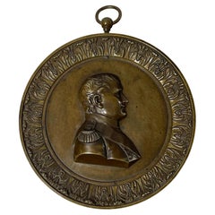 Reliefporträts von Napoleon Bonaparte aus Bronze aus dem 19. Jahrhundert