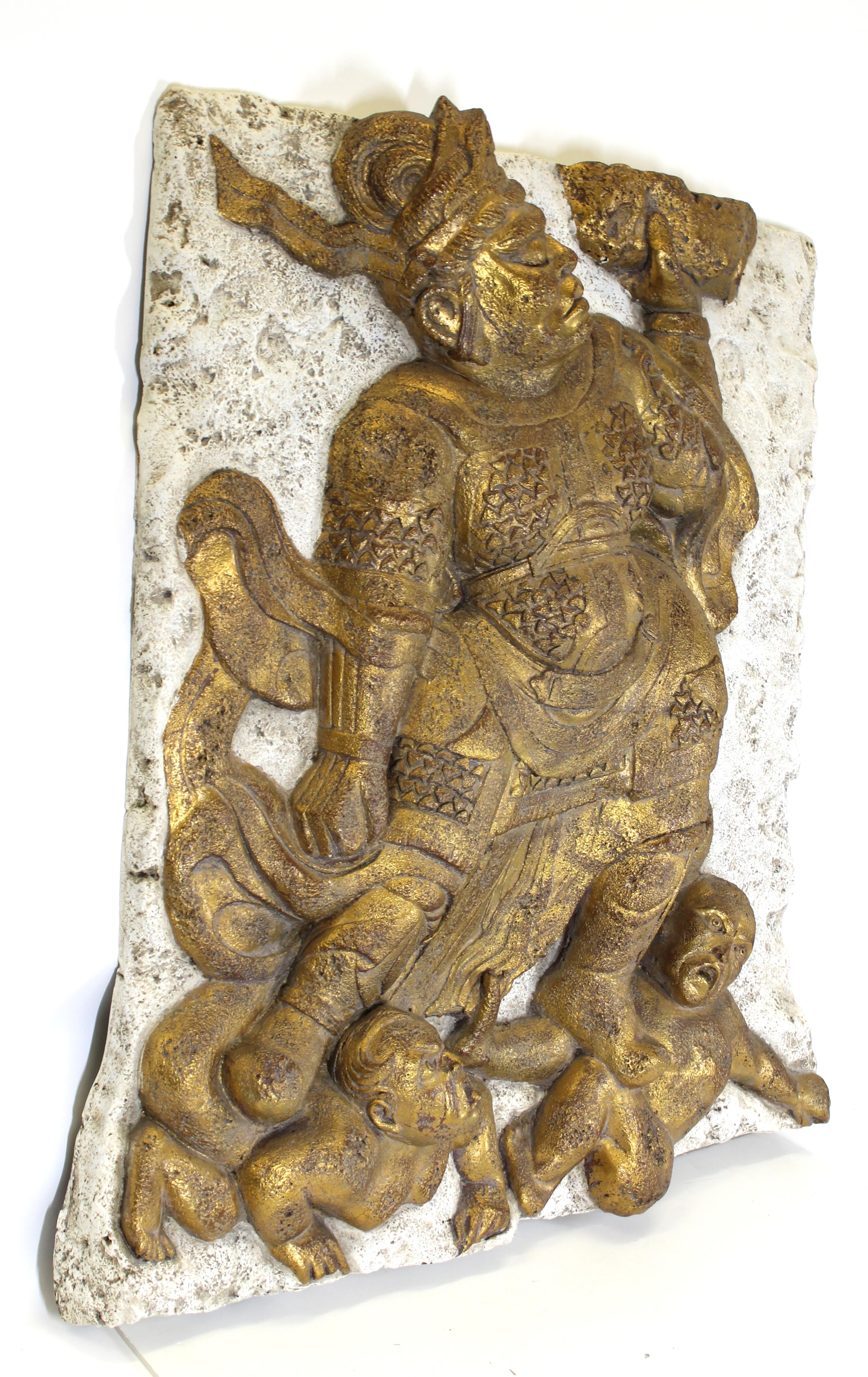 Chinese Plaque of Goddess on Demons For Sale 1