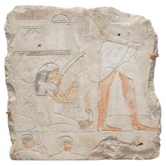 Relief with a Harpist