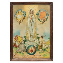 Obra de arte religioso de una Virgen, hacia 1960