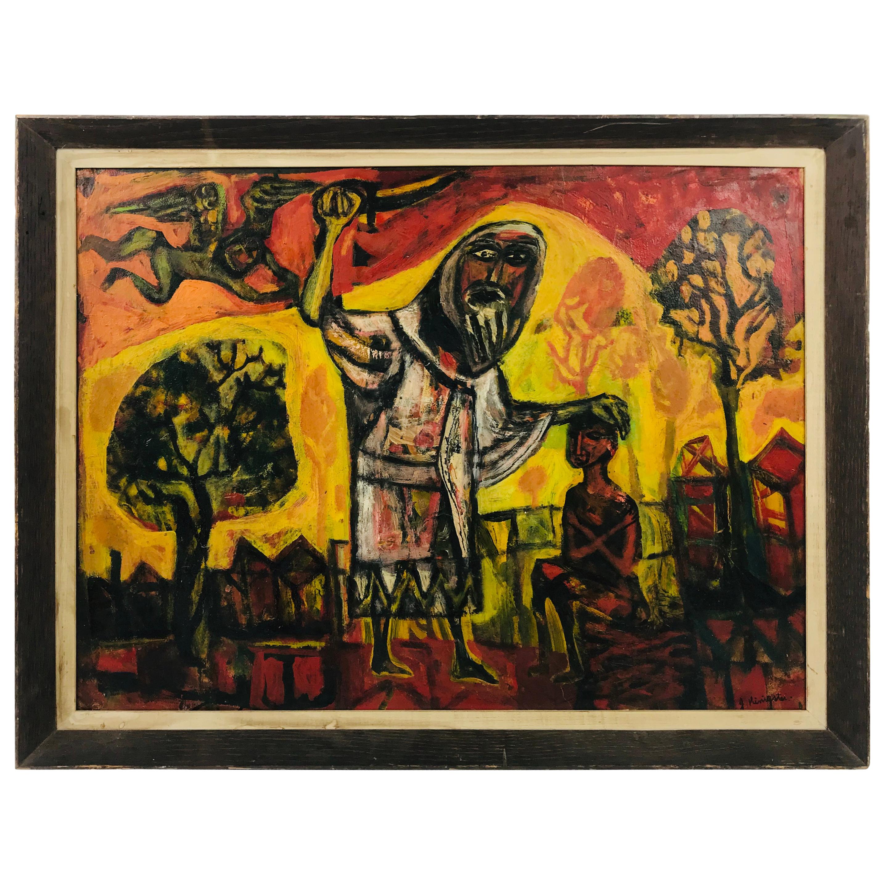 "Religious Beheading" by Listed Artist Jonah Kinigstein, '1923' For Sale