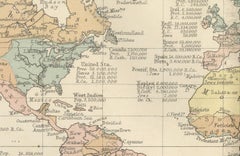 Religious Belief Map by A.K. Johnston – Moral and Statistical Chart 1852