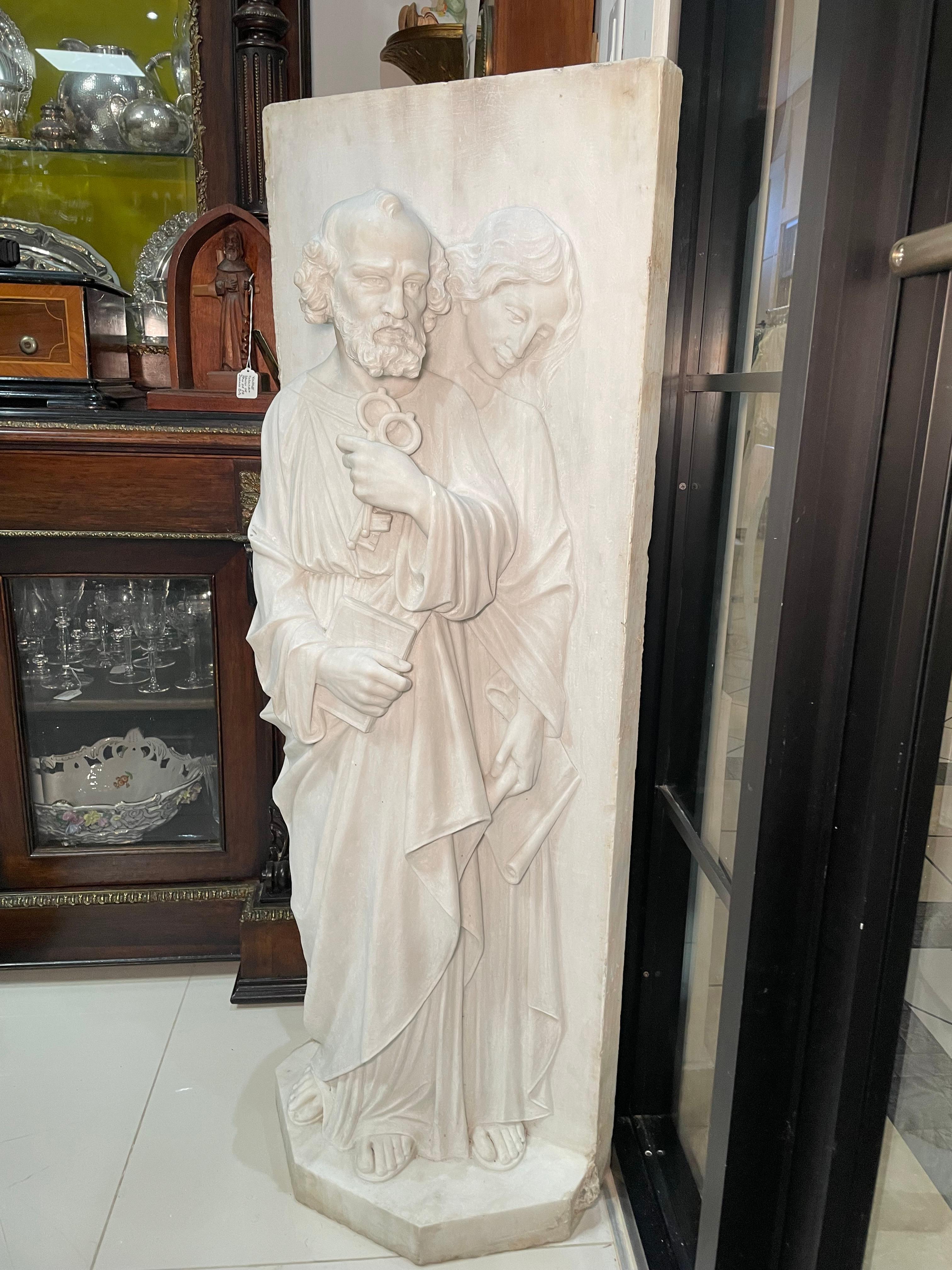 Bassorilievo/scultura religiosa in marmo di Carrara in vendita 2