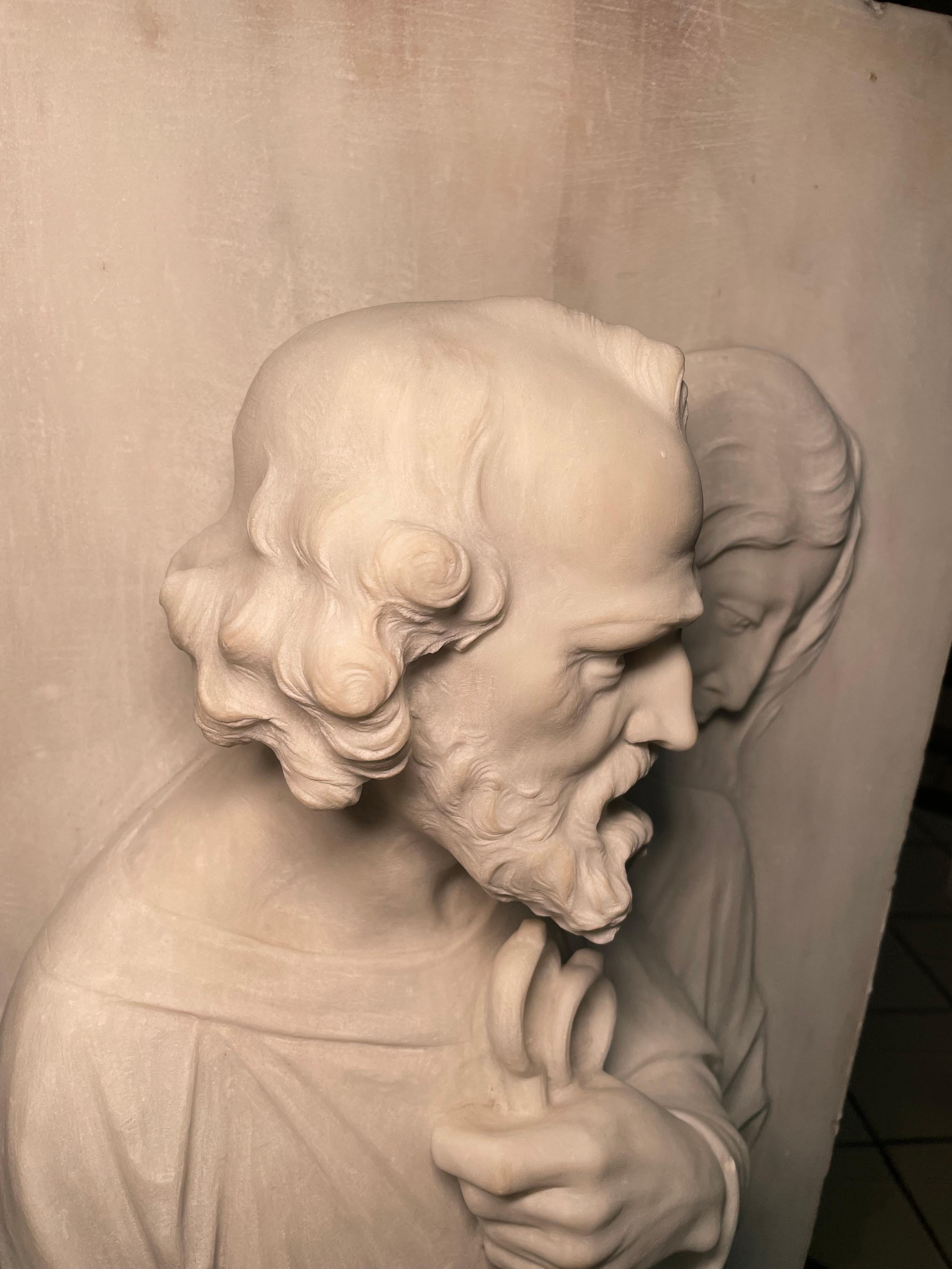 Bassorilievo/scultura religiosa in marmo di Carrara in vendita 4