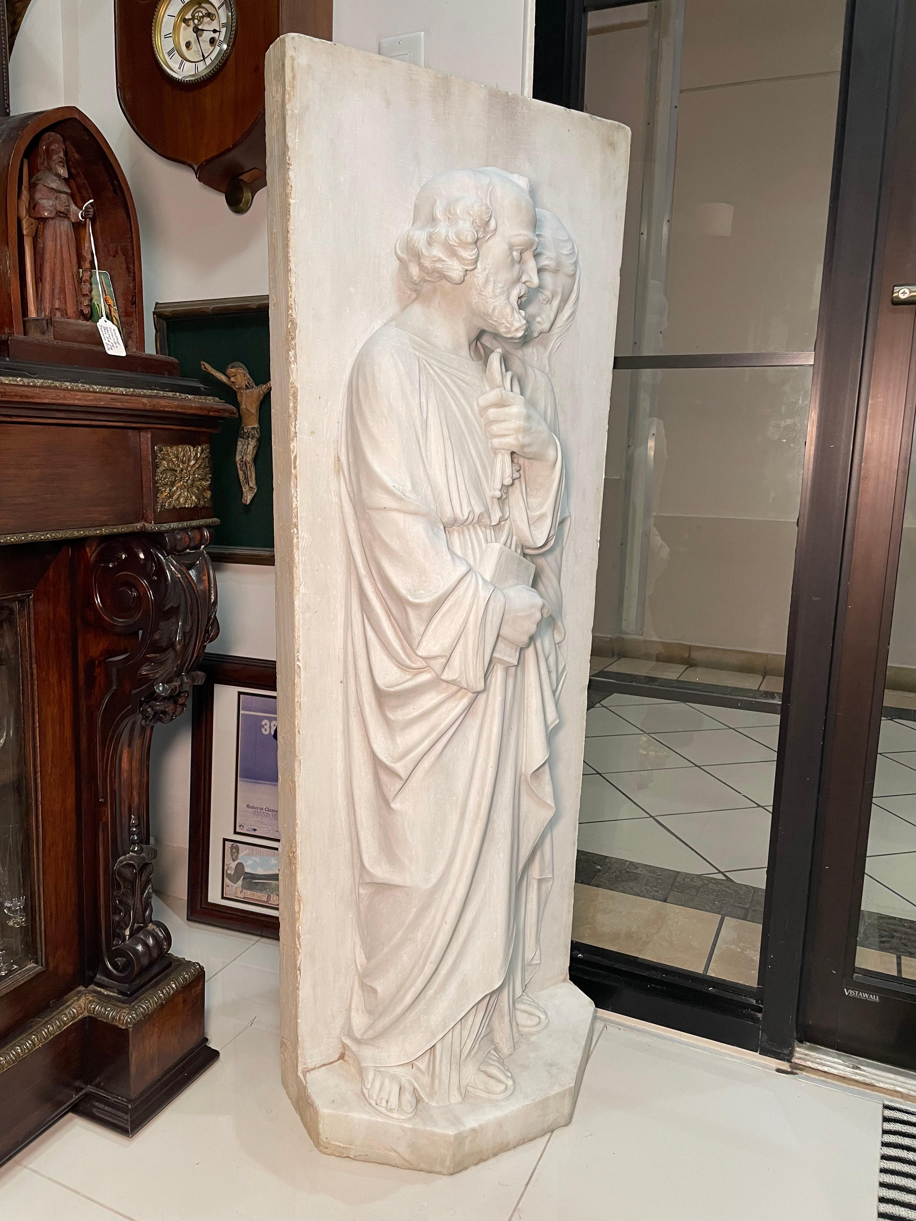 Bassorilievo/scultura religiosa in marmo di Carrara in vendita 1