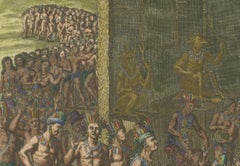 Religiöse Zeremonie der Bewohner der Insel Hispaniola, 1734
