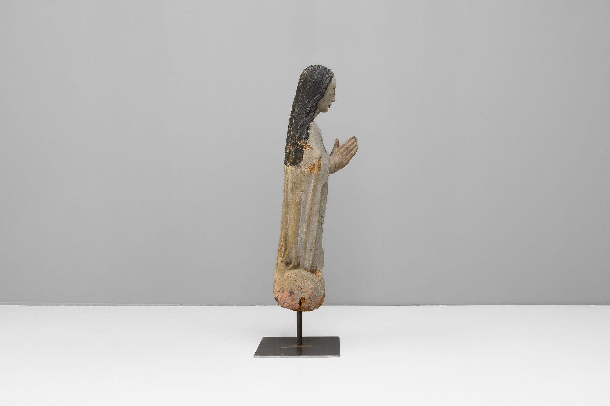 Pine Religious Figure For Sale