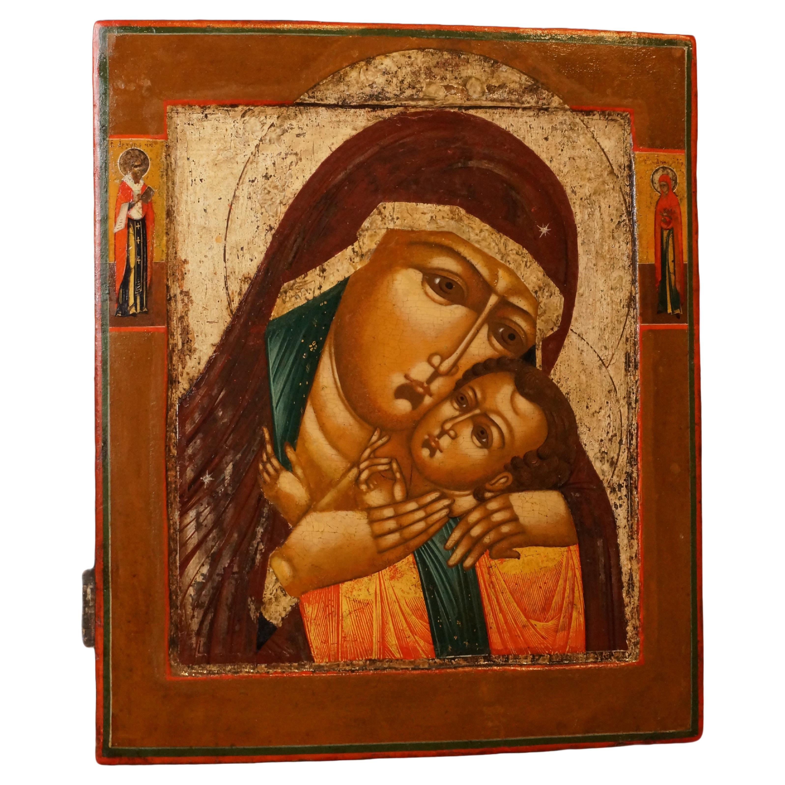 Religious icon depicting the Mother of God Kasperovskaja, 19th century