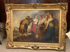 Religious oil painting, 19 th c. 'After' Bartolome’ Esteban Murillo '1617-1682'