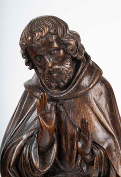 Religious Sculpture Representing the Nativity, Carved Wood from the 16th Century