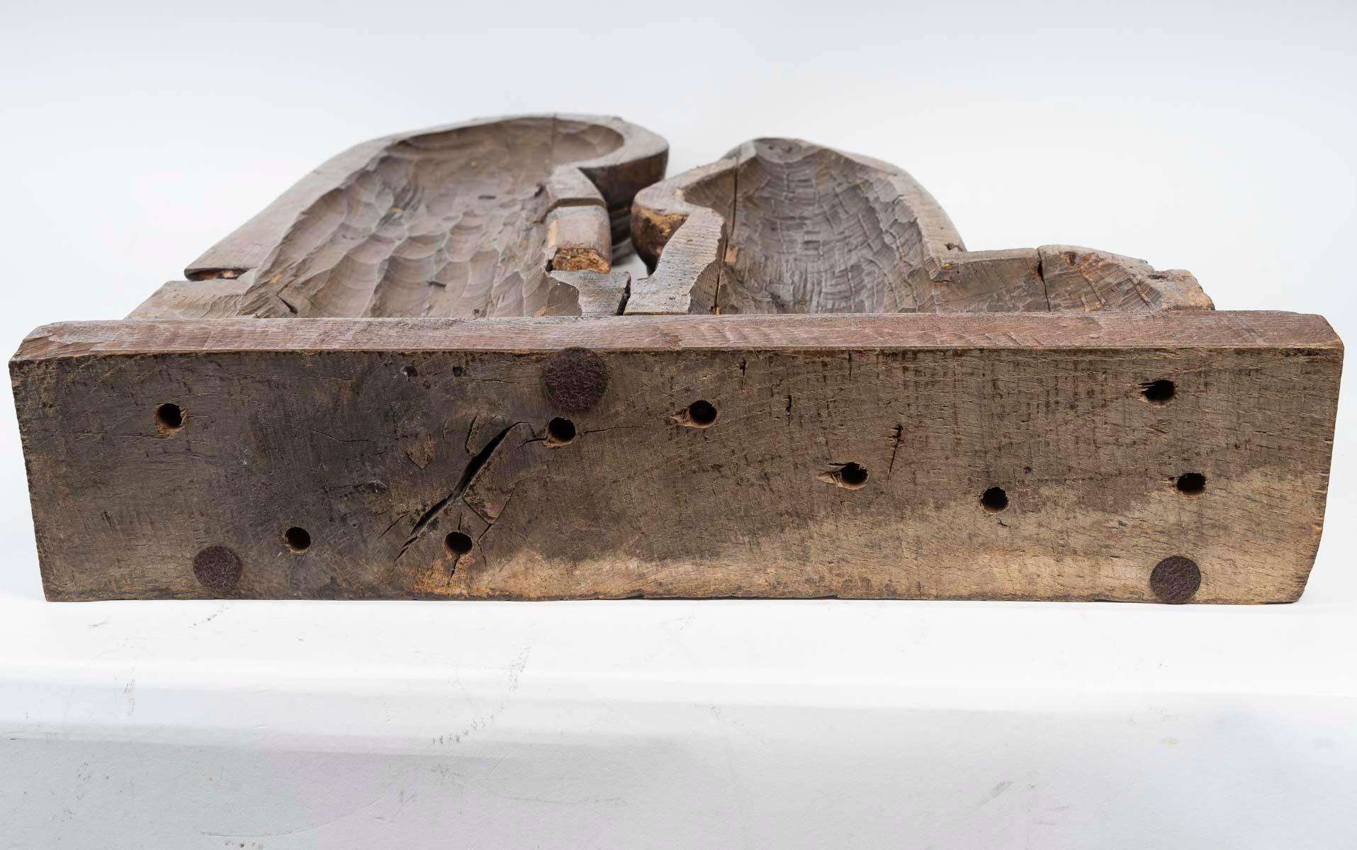 Oak Religious Sculpture Representing the Nativity, Carved Wood from the 16th Century For Sale