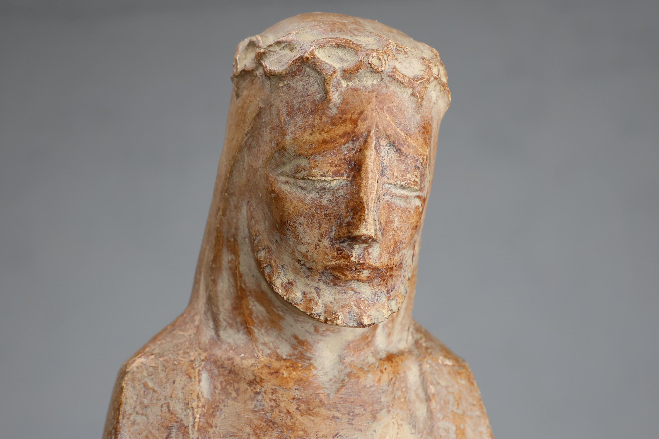Belga Statua religiosa di Gesù Cristo in stile Art Déco dell'artista belga André Taeckens in vendita