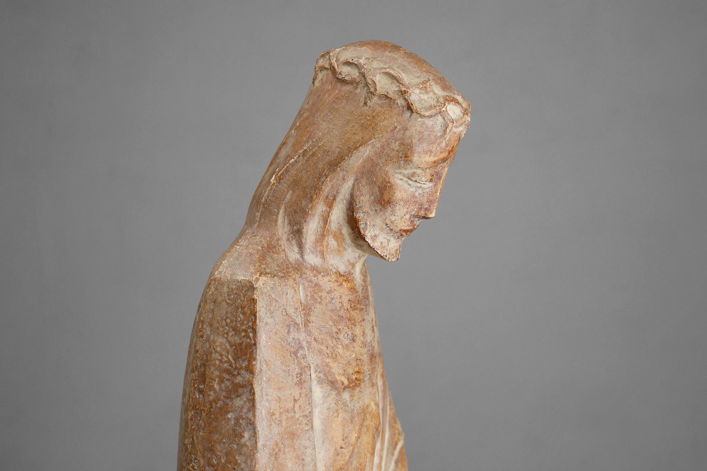 Statua religiosa di Gesù Cristo in stile Art Déco dell'artista belga André Taeckens in vendita 2