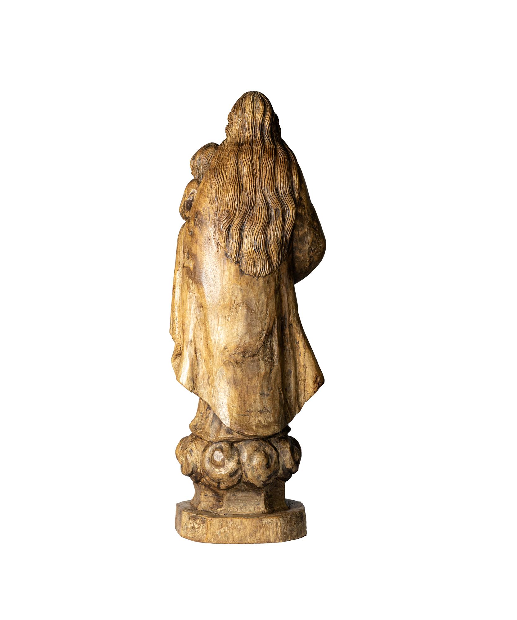 Religious Statue of Our Lady and Child, 20th Century (Portugiesisch) im Angebot