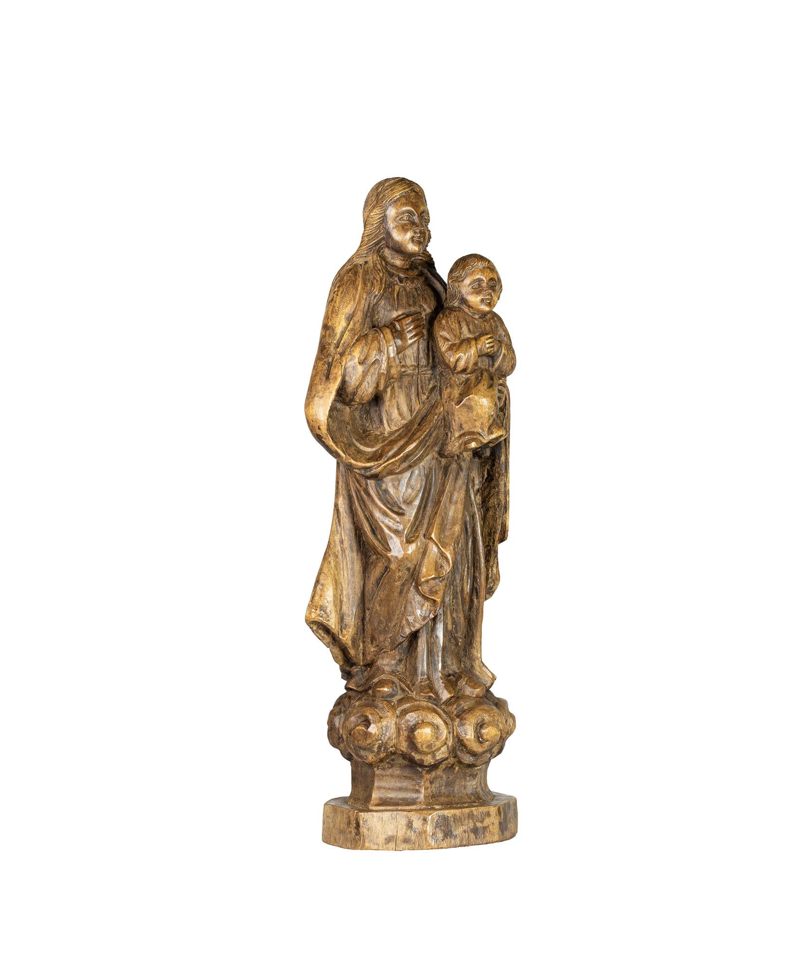 Religious Statue of Our Lady and Child, 20th Century im Angebot 2
