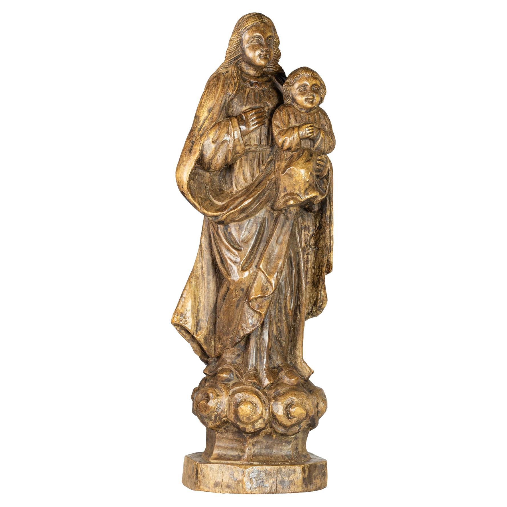 Religious Statue of Our Lady and Child, 20th Century