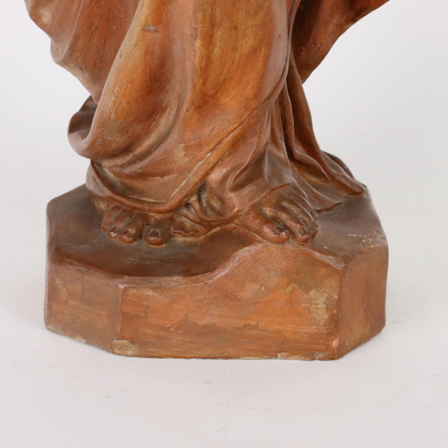 Religious Subject Terracotta, Italy, 20th Century For Sale 1