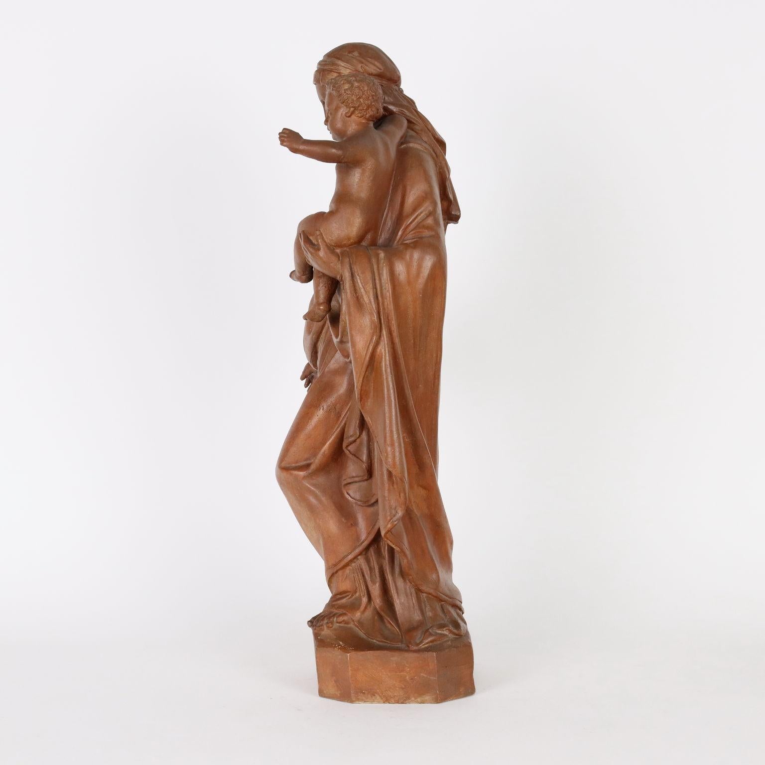 Religious Subject Terracotta, Italy, 20th Century For Sale 2