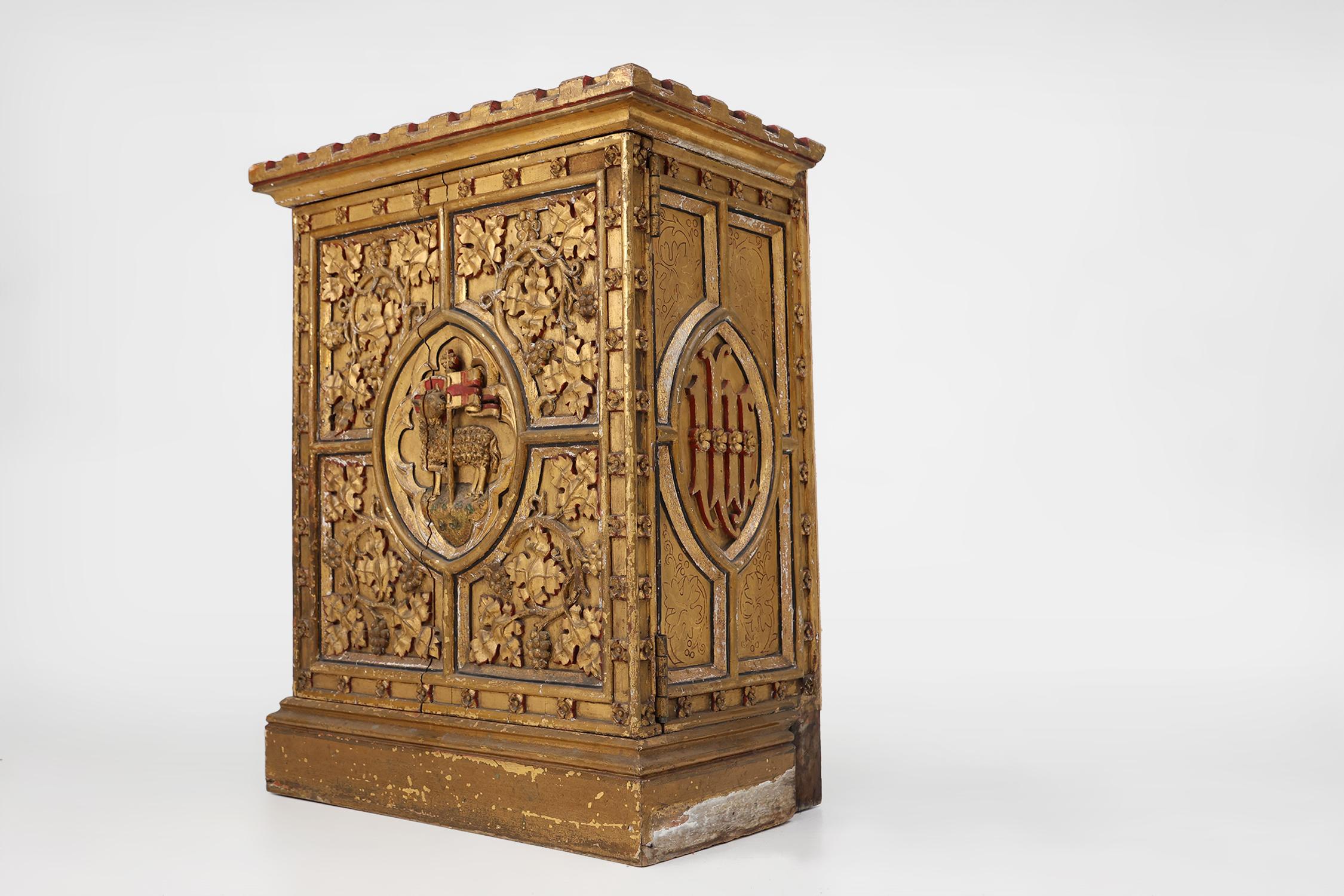 Religious Tabernacle with Lamb of God, Bruges ca. 1850 4