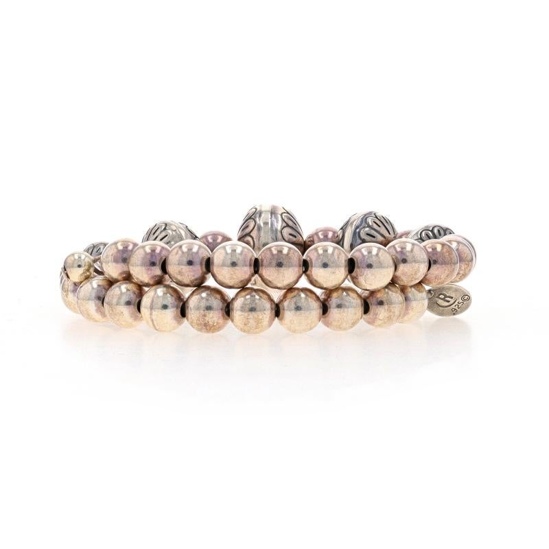 Women's Relios Southwestern Beaded Wrap Bracelet - Sterling Silver 925 Adjustable For Sale