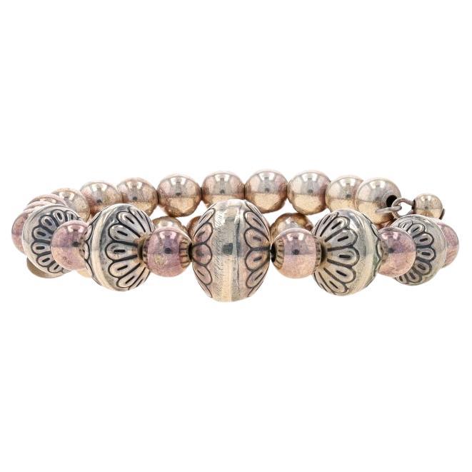 Bracelet enveloppant Relios Southwestern perlé en argent sterling 925 ajustable