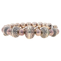 Bracelet enveloppant Relios Southwestern perlé en argent sterling 925 ajustable
