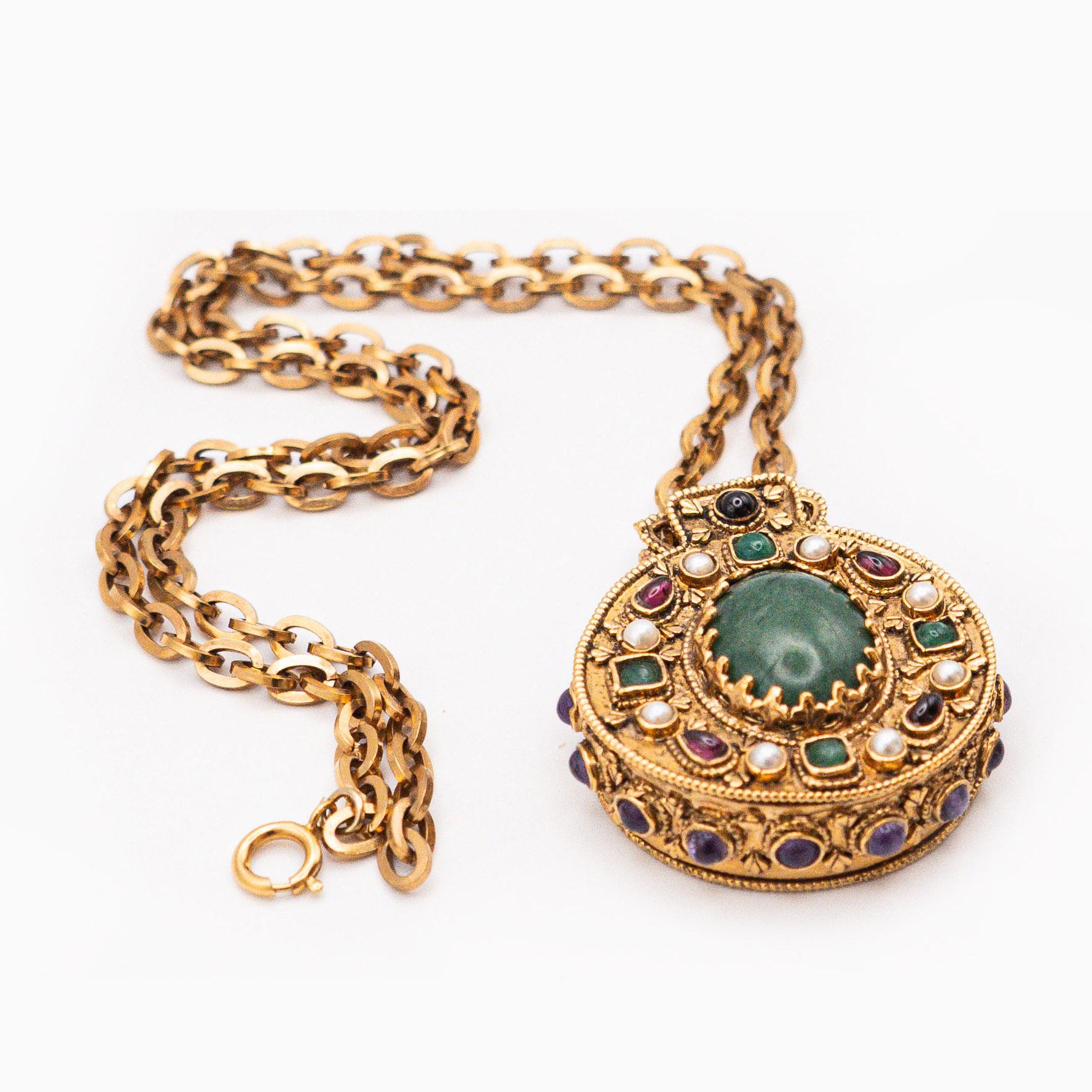 Baroque Revival Reliquaire Necklace by Chanel For Sale