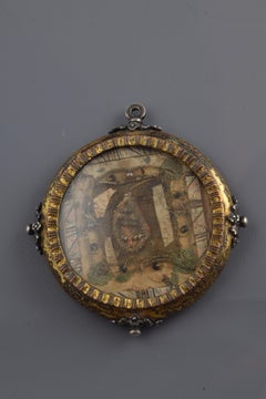 Reliquary Gilded Copper, Silver, Enamel, Etc. 16th Century