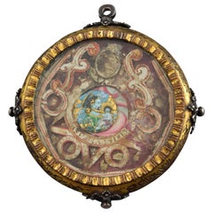 Reliquary Gilded Copper, Silver, Enamel, Etc. 16th Century