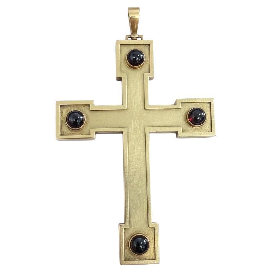 Reliquiario del Cardinale: Croce di granato austro-ungarica, circa 1880