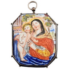 Ciondolo Reliquiario, Argento, Smalto, XVII secolo