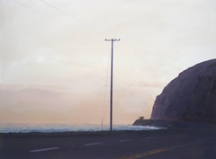 California Road Chronicles #62, Painting, Oil on Wood Panel