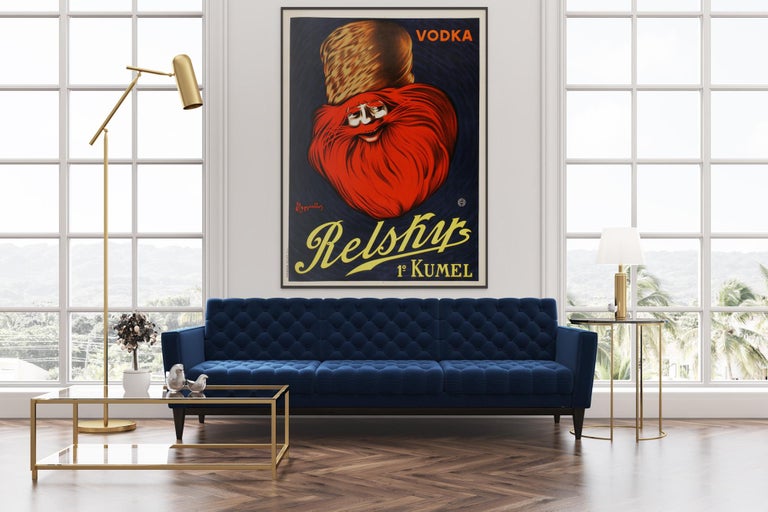 RELSKY, C1925 Vintage French Vodka Alcohol Advertising Poster ...