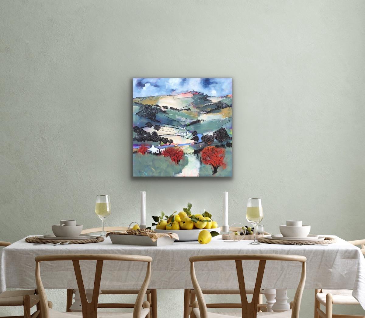 Peinture originale Appletreewick Autumn de Relton and Marine, paysage 1