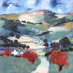 Peinture originale Appletreewick Autumn de Relton and Marine, paysage