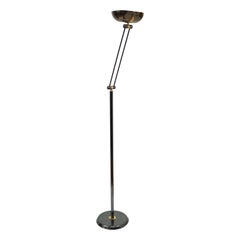 Vintage Relux Italian Modern Metal Torchère Floor Lamp
