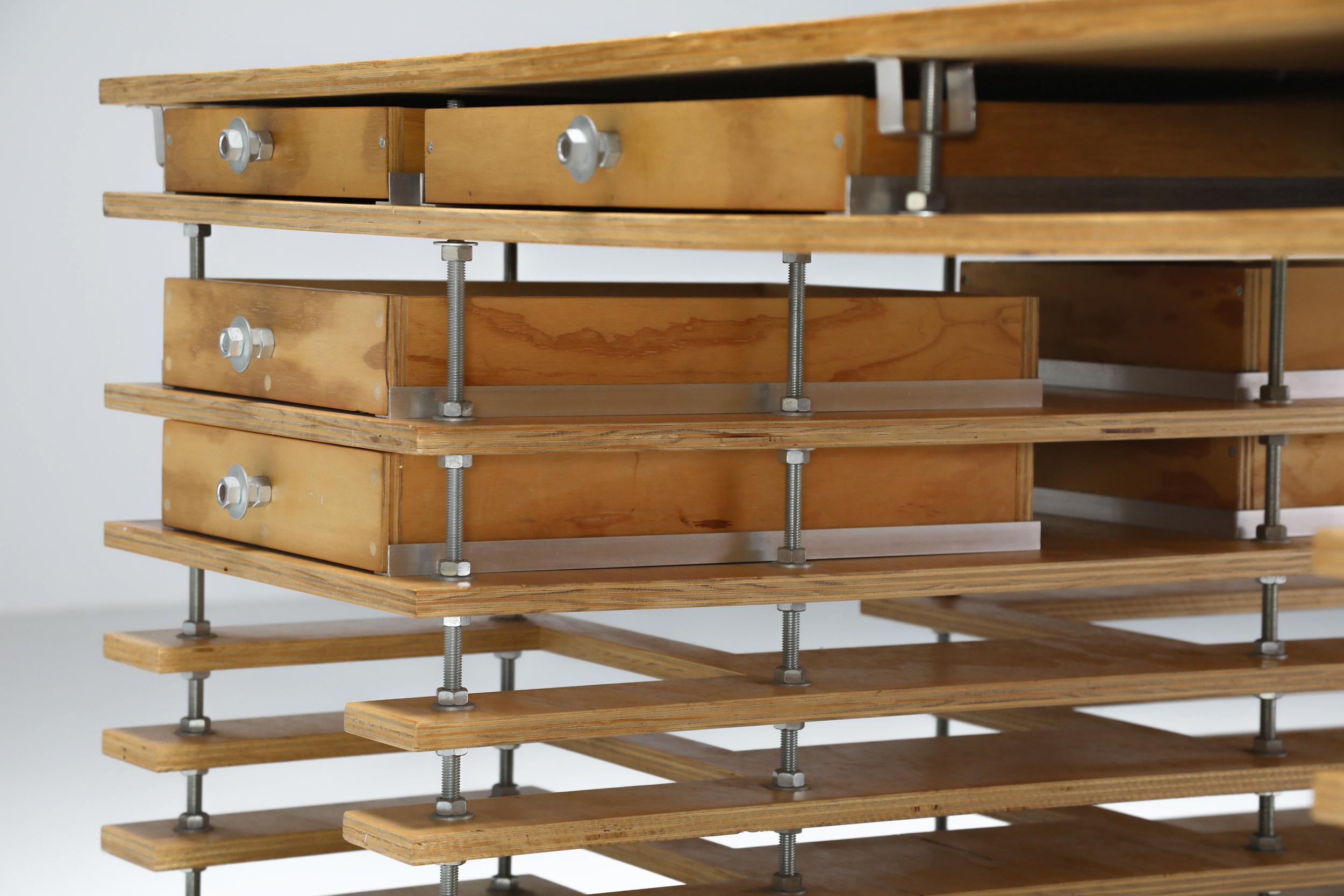 Rem Koolhaas Inspired Architectural Working Desk, the Netherlands, 1990's 3