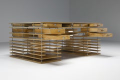 Rem Koolhaas Inspired Architectural Working Desk, the Netherlands, 1990's