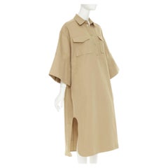 REMAIN BIRGER CHRISTENSEN Bonny Cargo-Midi-Kleid aus Bio-Baumwolle in Khaki, Größe FR36 S