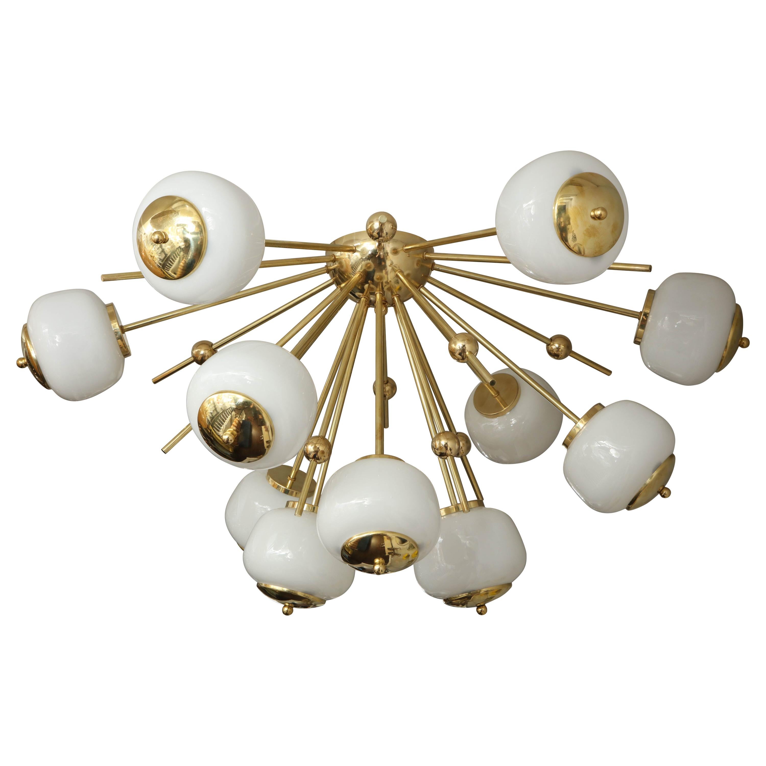 Remaining Balance for Glass Globe Sputnik Flush Mount Chandelier, Gina/JSDS