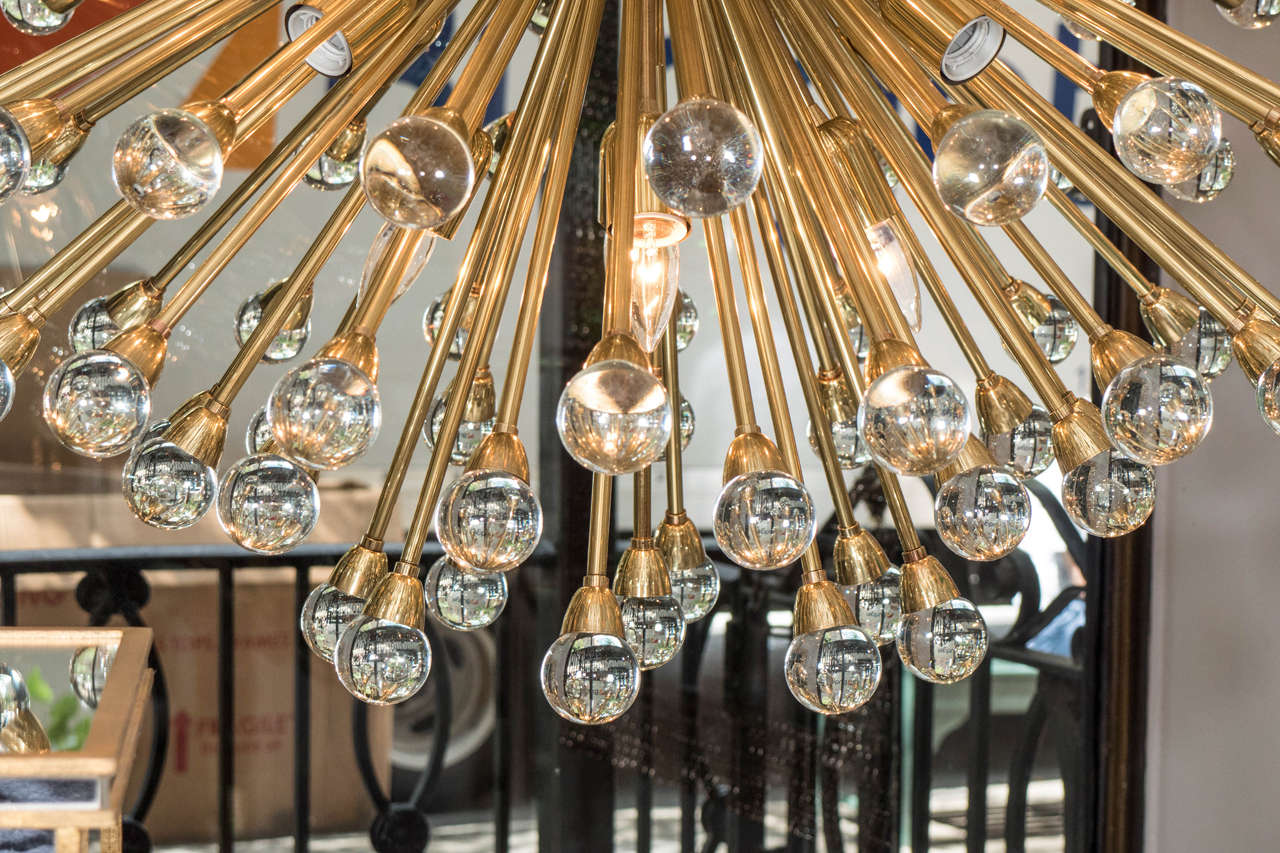 Remaining Balance on Custom Murano Glass Ball Sputnik Chandelier, Bill In New Condition In New York, NY
