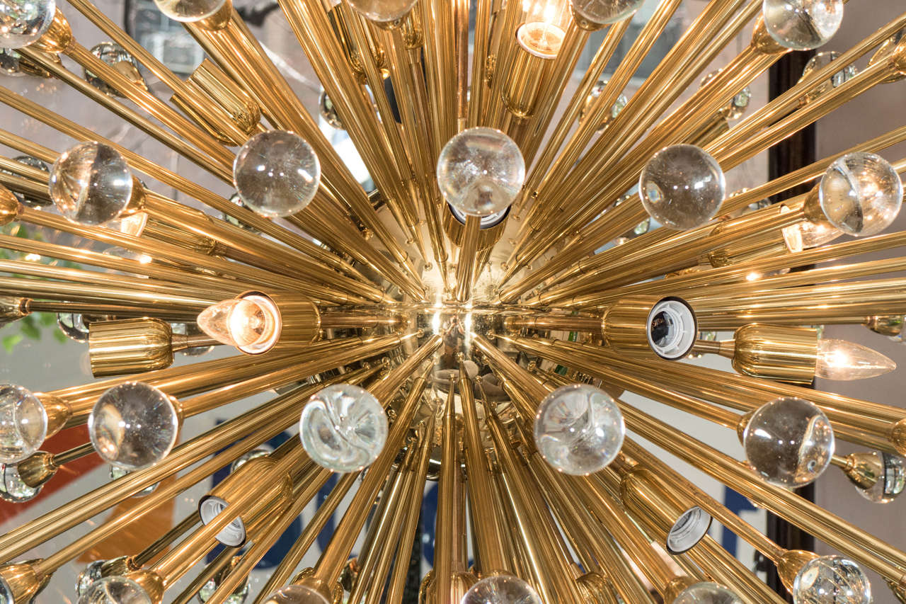 Contemporary Remaining Balance on Custom Murano Glass Ball Sputnik Chandelier, Bill